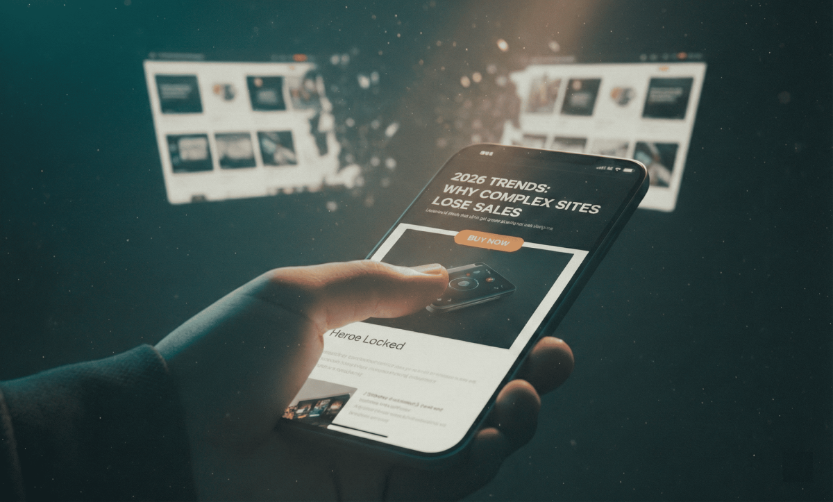 2026 市場趨勢洞察：為什麼複雜的官網正在失去訂單？