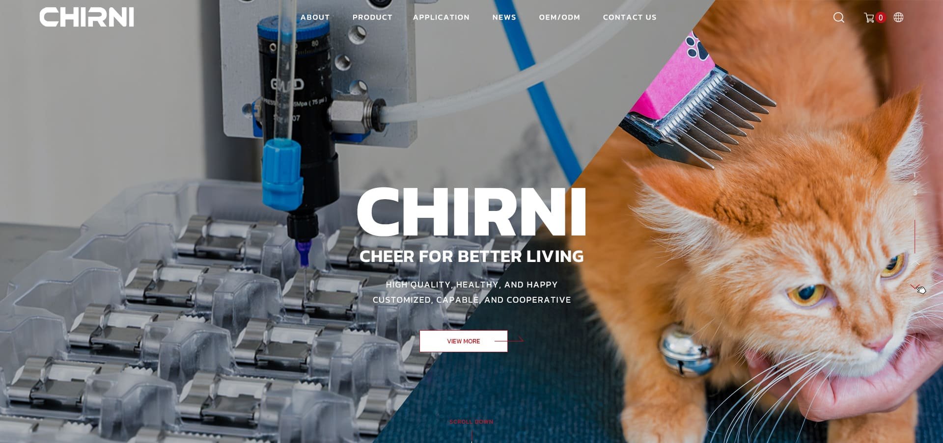 CHIRNI 富澄科技-客製化寵物、人用剃刀片生產｜網頁設計、網站架設